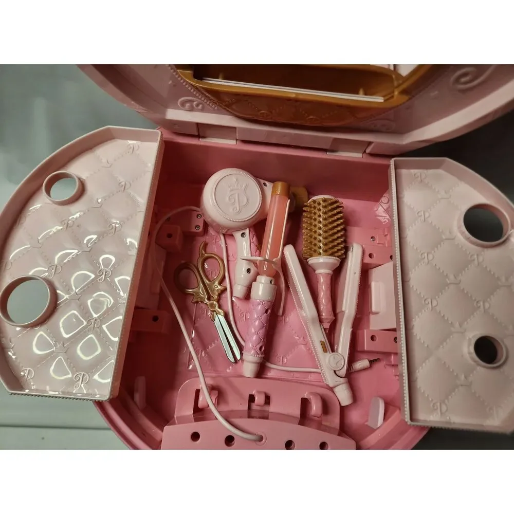Disney Princess Style Collection Travel Vanity – Kids Pretend Play Set